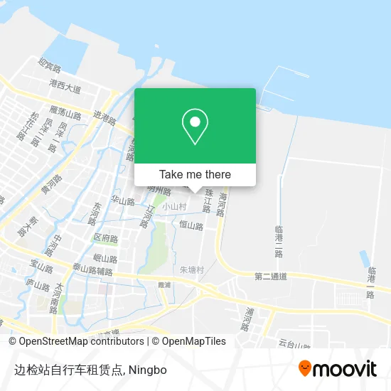 边检站自行车租赁点 map