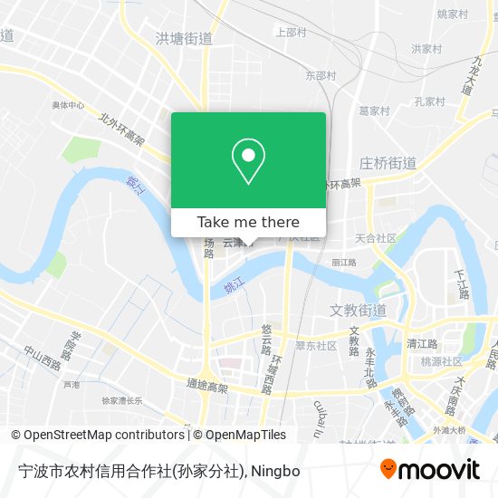 宁波市农村信用合作社(孙家分社) map