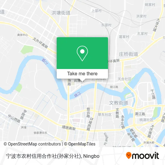 宁波市农村信用合作社(孙家分社) map