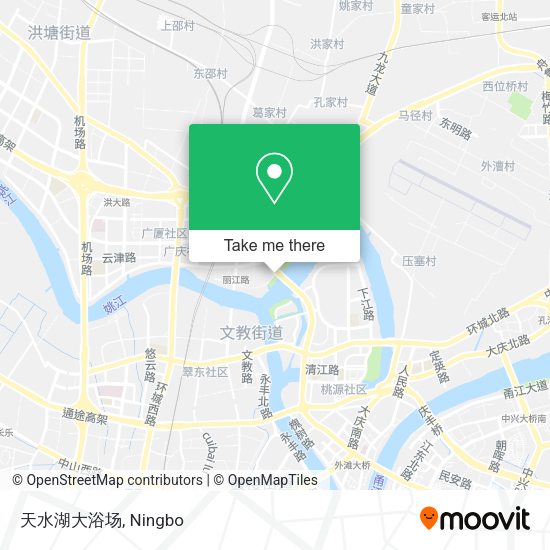 天水湖大浴场 map