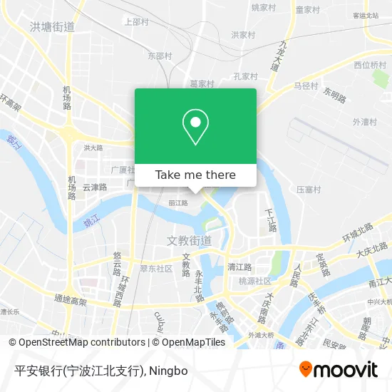 平安银行(宁波江北支行) map