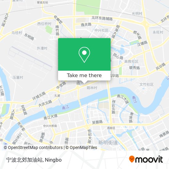 宁波北郊加油站 map