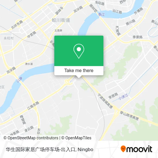 华生国际家居广场停车场-出入口 map