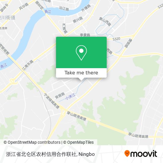 浙江省北仑区农村信用合作联社 map