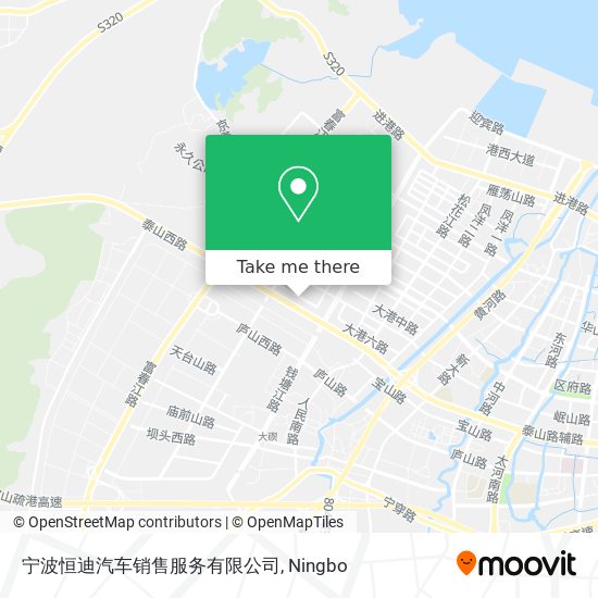 宁波恒迪汽车销售服务有限公司 map