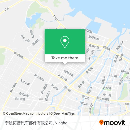 宁波拓普汽车部件有限公司 map