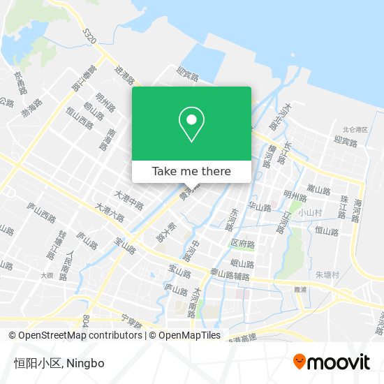 恒阳小区 map