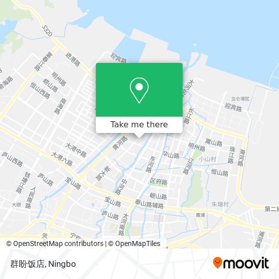 群盼饭店 map