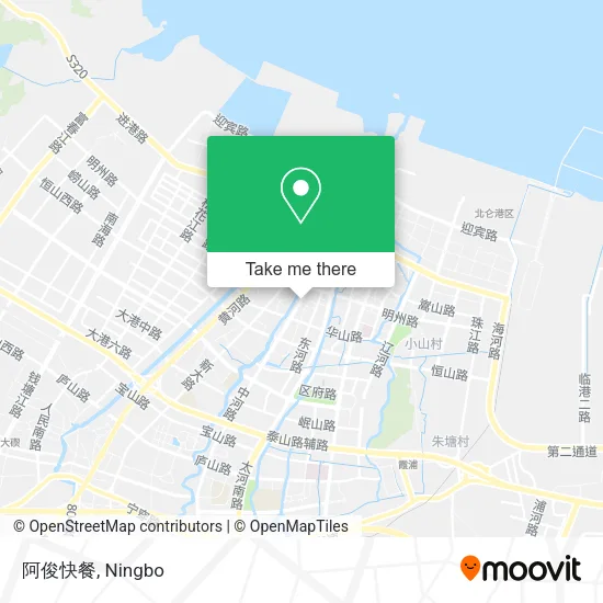 阿俊快餐 map