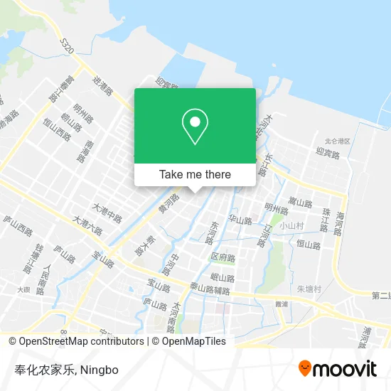 奉化农家乐 map