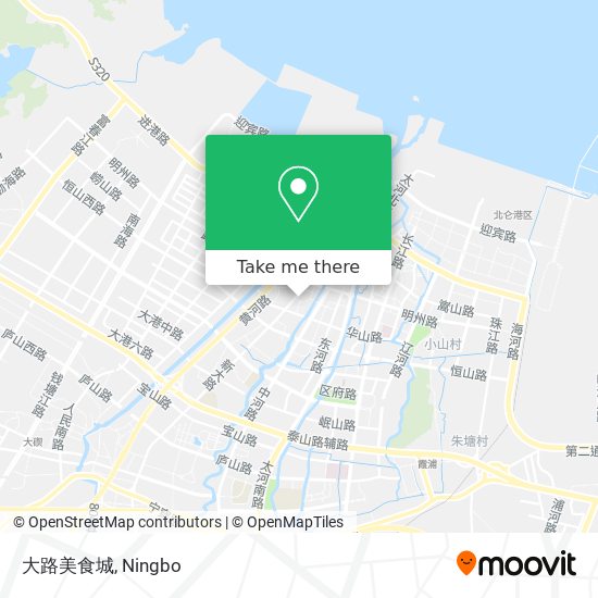 大路美食城 map