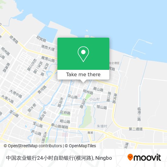 中国农业银行24小时自助银行(横河路) map