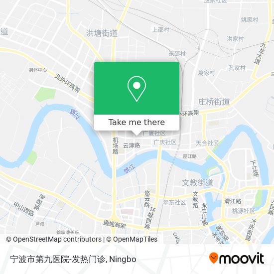 宁波市第九医院-发热门诊 map