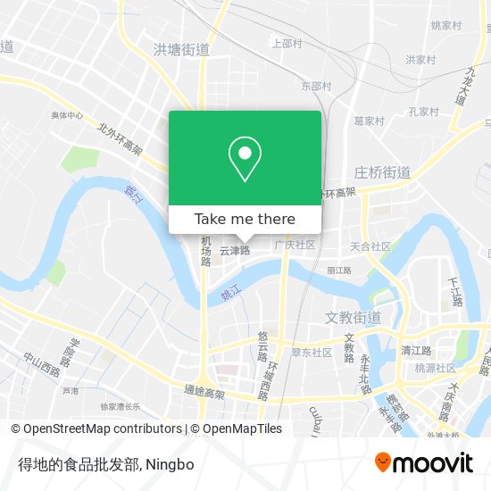 得地的食品批发部 map