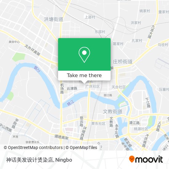 神话美发设计烫染店 map