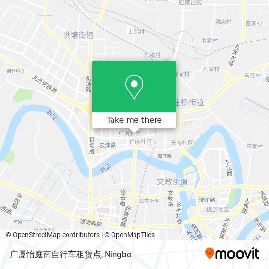 广厦怡庭南自行车租赁点 map
