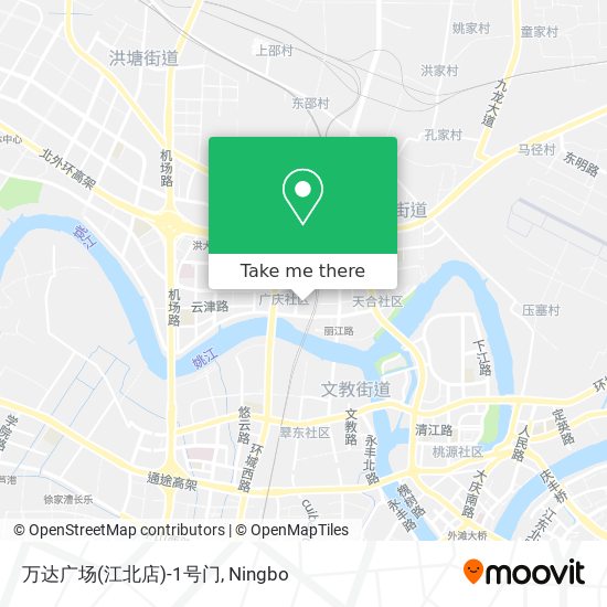 万达广场(江北店)-1号门 map