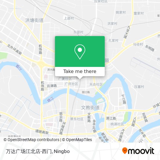万达广场江北店-西门 map