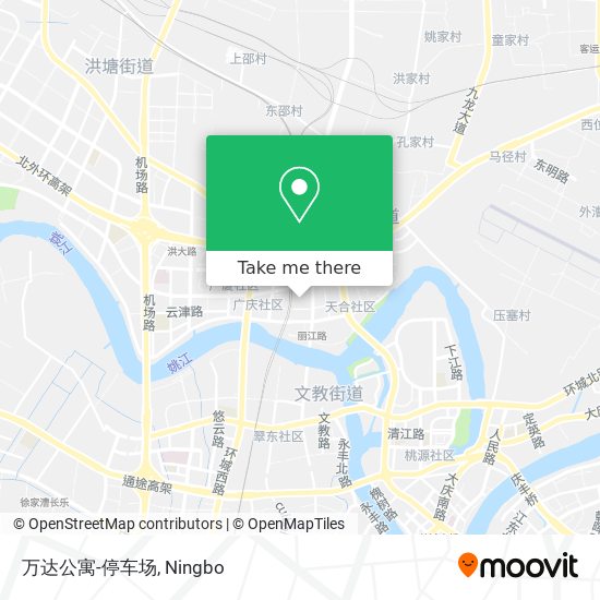 万达公寓-停车场 map