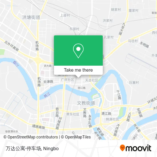 万达公寓-停车场 map