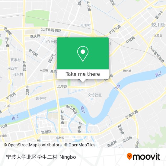 宁波大学北区学生二村 map