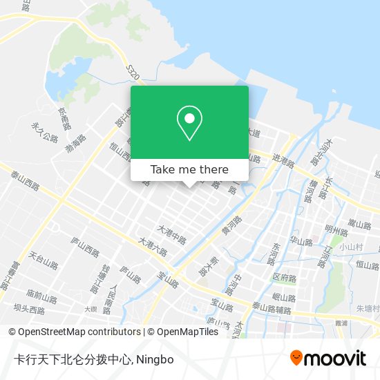 卡行天下北仑分拨中心 map