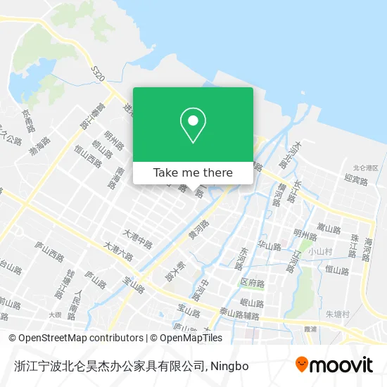 浙江宁波北仑昊杰办公家具有限公司 map