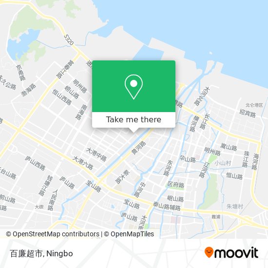百廉超市 map