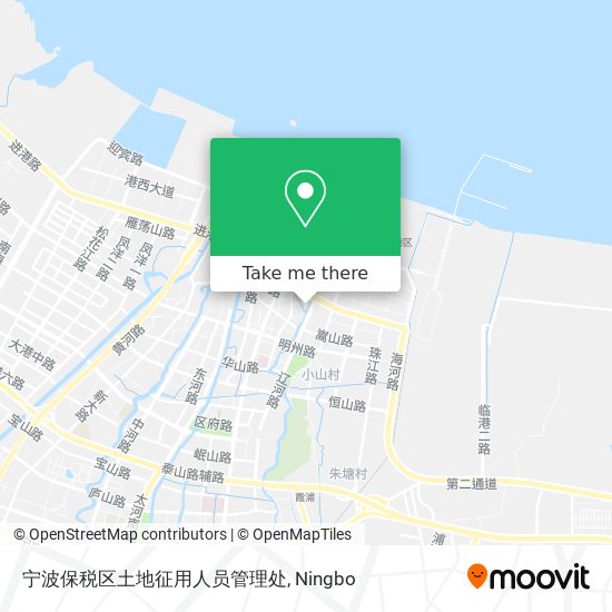 宁波保税区土地征用人员管理处 map