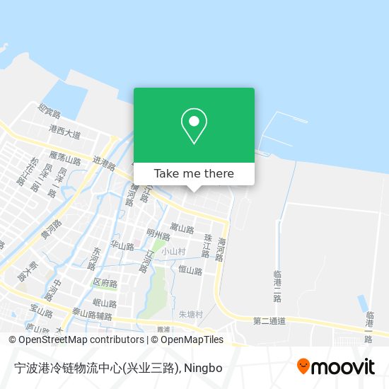 宁波港冷链物流中心(兴业三路) map