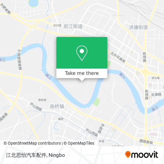 江北思怡汽车配件 map