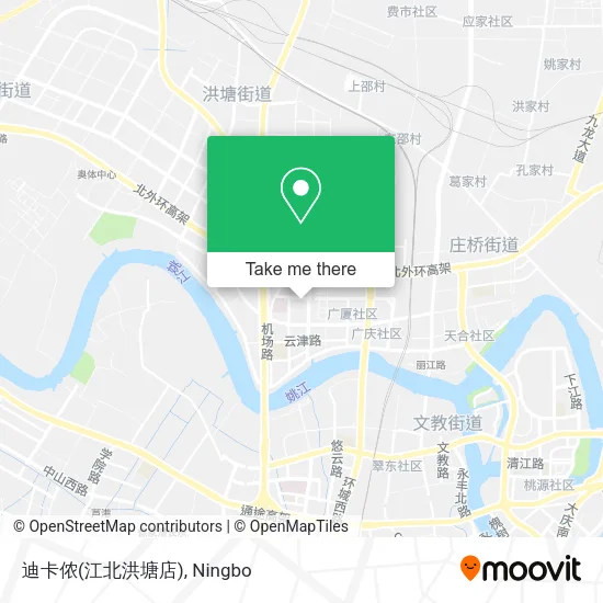 迪卡侬(江北洪塘店) map