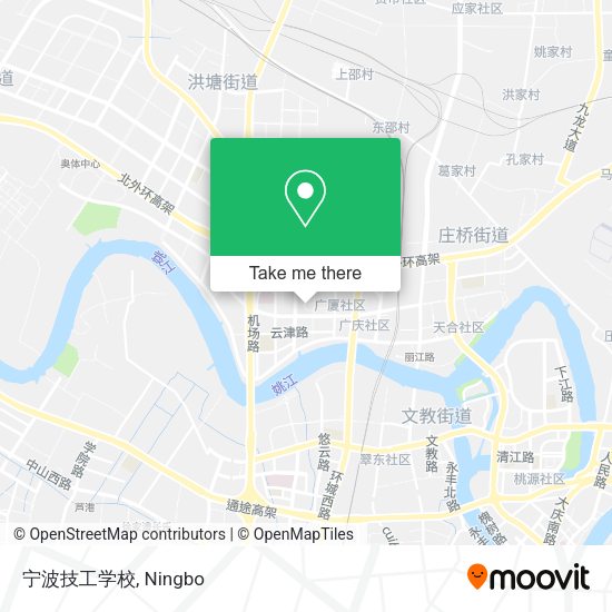 宁波技工学校 map