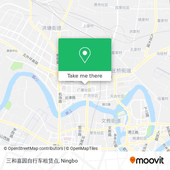 三和嘉园自行车租赁点 map