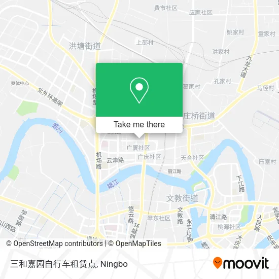三和嘉园自行车租赁点 map