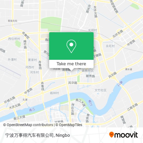 宁波万事得汽车有限公司 map