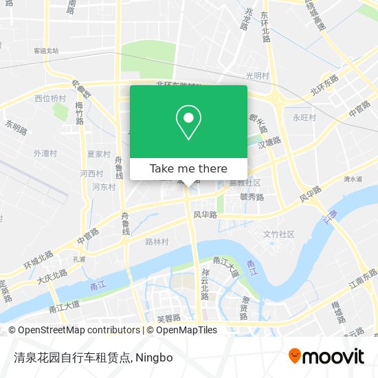 清泉花园自行车租赁点 map