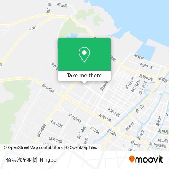 佰洪汽车租赁 map