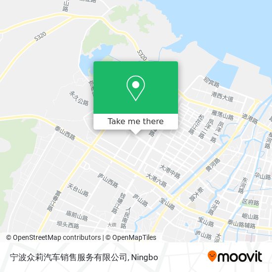 宁波众莉汽车销售服务有限公司 map