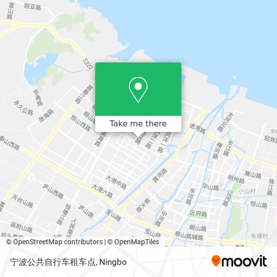 宁波公共自行车租车点 map