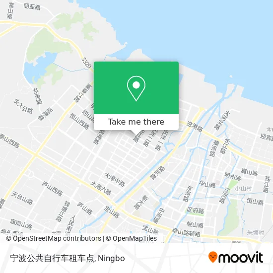 宁波公共自行车租车点 map