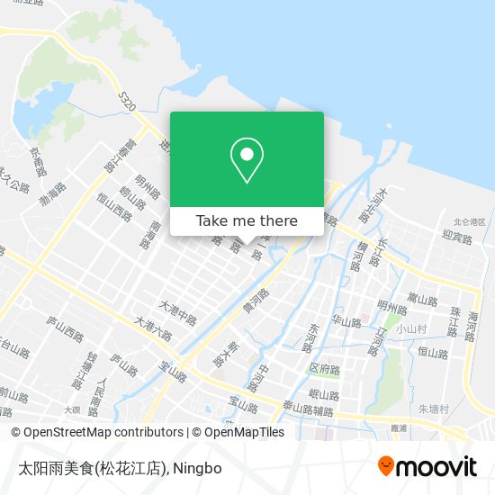 太阳雨美食(松花江店) map