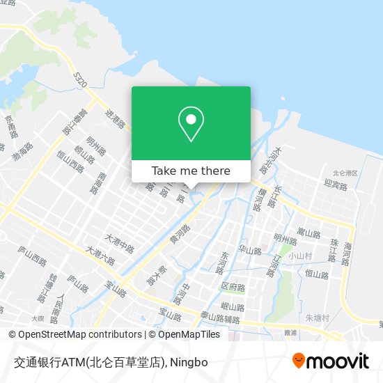 交通银行ATM(北仑百草堂店) map