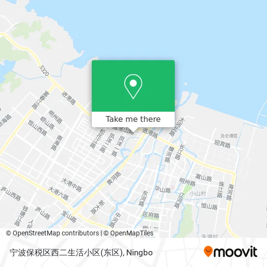 宁波保税区西二生活小区(东区) map