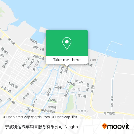 宁波凯运汽车销售服务有限公司 map