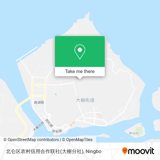 北仑区农村信用合作联社(大榭分社) map