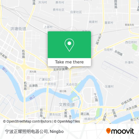 宁波正耀照明电器公司 map