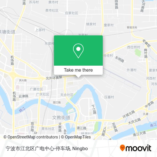 宁波市江北区广电中心-停车场 map