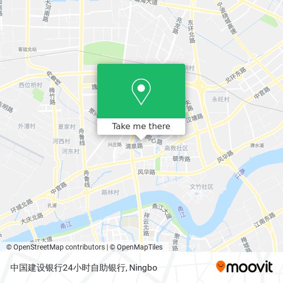 中国建设银行24小时自助银行 map