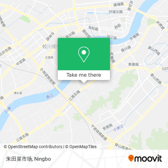 朱田菜市场 map